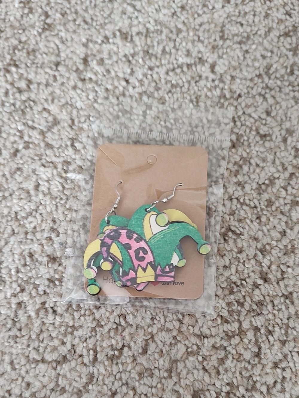 5 For $20 Mardi Gras Multicolor Dangle Earrings